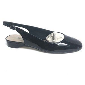 Walking Cradles Womens Parasol Slingback Flat Black Size 6W